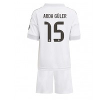Real Madrid Arda Guler #15 Koszulka Podstawowa dzieci 2025-26 Krótki Rękaw (+ krótkie spodenki)